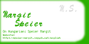 margit speier business card